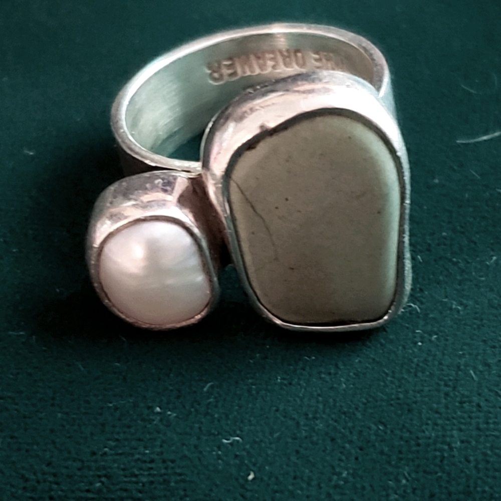 Rare one of a kind echo the dreamer SS gemstone ring
